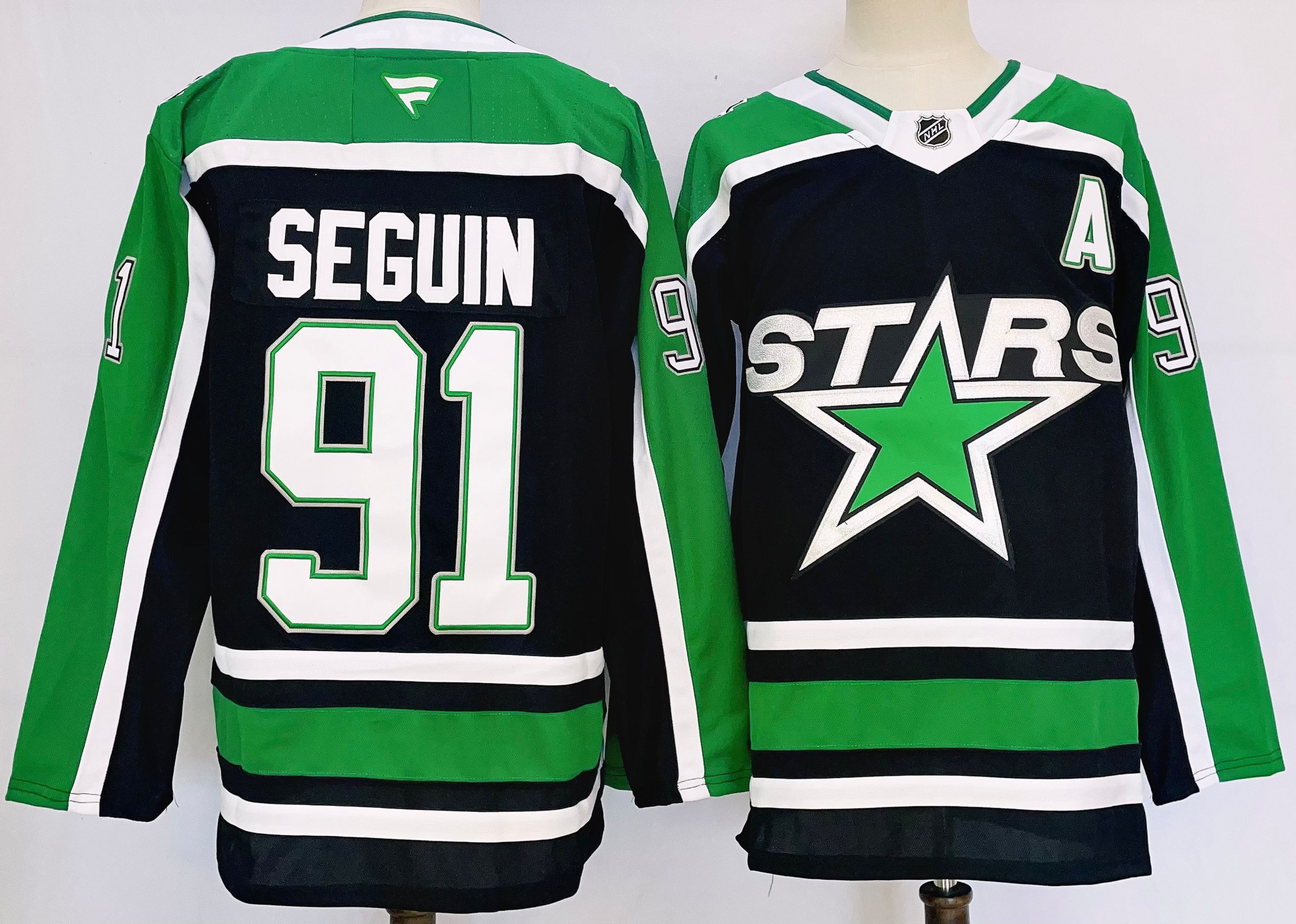 Men Dallas Stars #91 Seguin Black 2025 Home Premier Player NHL Jersey